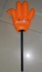 PVC inflatable big Hand with plastic handle (HAVE STOCK)