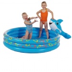 inflatable PVC dolphin swimming pool for baby/kids