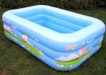 Inflatable square swimming pool,rectangle three layers swim pools,designed for both children and adult