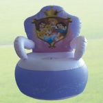 PVC inflatable princess sofa for kids