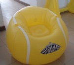 Inflatable Tennis sofa with can holder