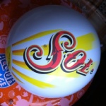 Inflatable SOL beach balls for promotional