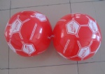 PVC Inflatable Cocacola soccer beach balls for promotional