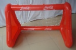 PVC inflatable Cocacola soccer goal for advertising