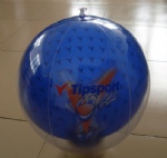 PVC Inflatable ball in ball with V TIPSPORT figurine inside